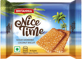 Britannia NiceTime Sugar Showered Coconut Biscuit 53g - RT